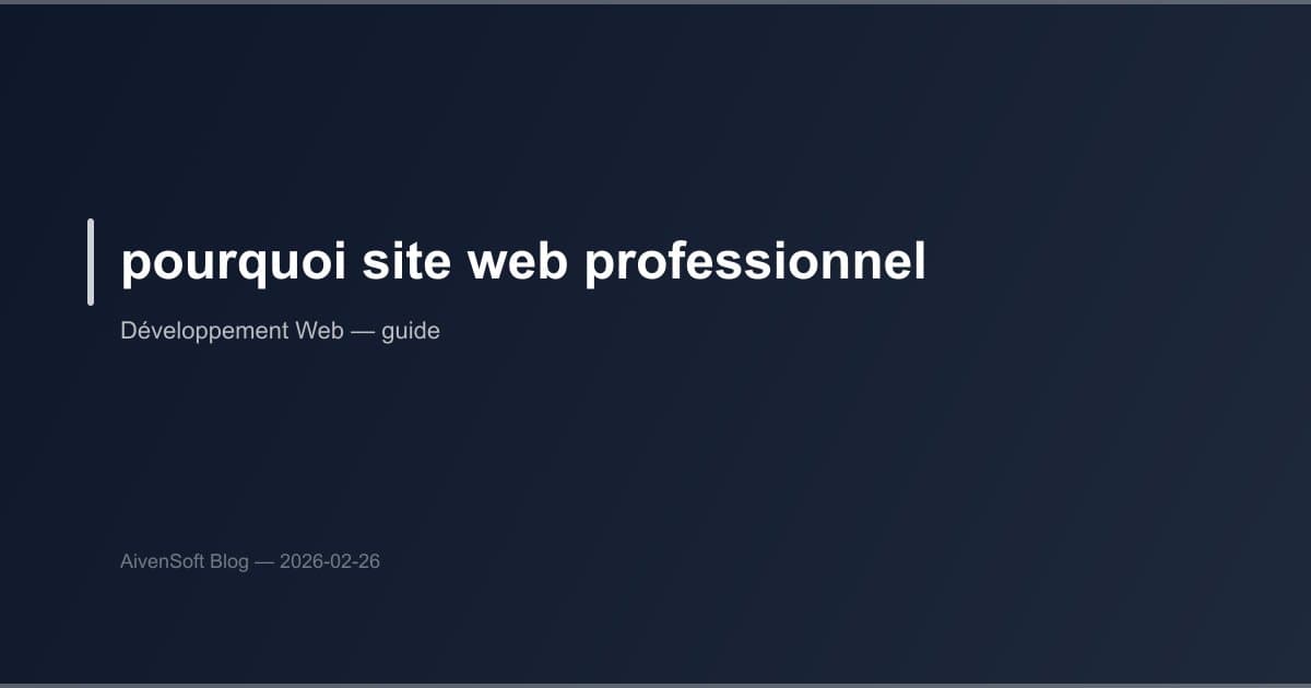 Why Your Business Needs a Professional Website in 2026